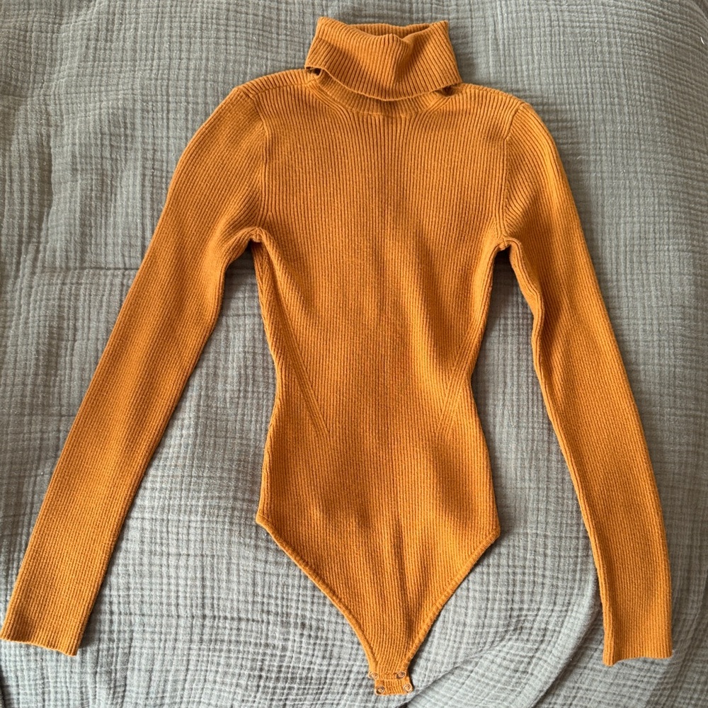 Abercrombie Ribbed Turtleneck Bodysuit